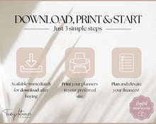 Load image into Gallery viewer, EDITABLE 30 Day Challenge Tracker | 30 Day Habit Tracker Printable, Weight Loss Journal, Fitness Planner | Lux