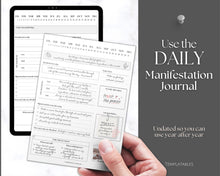 Load image into Gallery viewer, Manifestation & Affirmation Journal | Law of Attraction, Vision Board & Mindfulness Printables | Mono