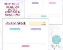 Load image into Gallery viewer, Nursing Revision Sheets for Medical School | Medicine & Nursing Students, Exam Revision Notes & Guide Templates | Sky Mermaid