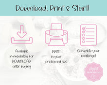 Load image into Gallery viewer, EDITABLE 75 MEDIUM Challenge Tracker | 75medium Printable Challenge, Fitness & Health Planner | Medium