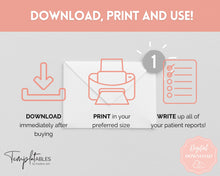 Load image into Gallery viewer, SBAR Nurse Brain Report Sheet | ICU Nurse Report, RN Nursing, New Grad, Patient Assessment, Printable Template | Pink Watercolor