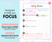 Load image into Gallery viewer, ADHD Daily Planner for Adults - Made for Neurodivergent Brains | Pastel