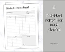 Load image into Gallery viewer, Homeschool Report Card | Printable Student Academic Progress Report Template | Mono