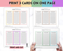 Load image into Gallery viewer, Mini Savings Challenge Printable BUNDLE | 12 Saving Trackers, Cash Envelope, A6 Saving Challenges | Leopard