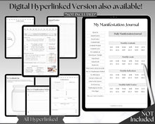 Load image into Gallery viewer, Manifestation & Affirmation Journal | Law of Attraction, Vision Board & Mindfulness Printables | Mono