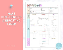 Load image into Gallery viewer, SBAR Nurse Brain Report Sheet | ICU Nurse Report, RN Nursing, New Grad, Patient Assessment, Printable Template | Pastel Rainbow