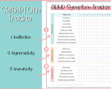 Load image into Gallery viewer, ADHD Symptom Tracker, Behavior & Hygiene Tracker BUNDLE | Colorful Sky