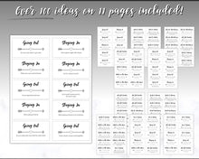 Load image into Gallery viewer, Couples Date Night Idea Cards | 100+ Printable Card Game Gift for Valentines, Birthdays &amp; Anniversaries | Mono
