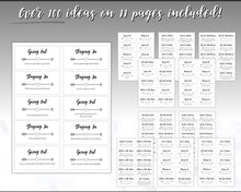 Load image into Gallery viewer, Couples Date Night Idea Cards | 100+ Printable Card Game Gift for Valentines, Birthdays & Anniversaries | Mono