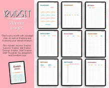 Load image into Gallery viewer, UNDATED Digital Budget Planner for GoodNotes | Digital iPad Finance Planner | Colorful Sky