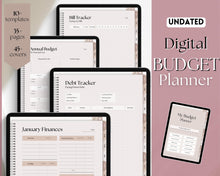 Load image into Gallery viewer, UNDATED Digital Budget Planner for GoodNotes | Digital iPad Finance Planner | Lux