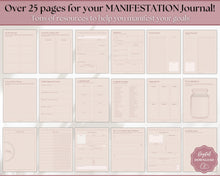 Load image into Gallery viewer, Manifestation & Affirmation Journal | Law of Attraction, Vision Board & Mindfulness Printables | Lux