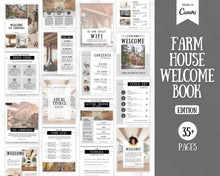 Load image into Gallery viewer, Airbnb Host BUNDLE | Editable Airbnb Signs, Welcome Book Template, Cleaning checklist, Business Tracker Spreadsheet | Farmhouse