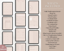 Load image into Gallery viewer, Digital Manifestation & Affirmation Journal | GoodNotes Law of Attraction, Vision Board & Mindfulness Planner | Lux