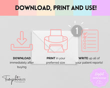 Load image into Gallery viewer, SBAR Nurse Brain Report Sheet | ICU Nurse Report, RN Nursing, New Grad, Patient Assessment, Printable Template | Pastel Rainbow