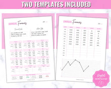 Load image into Gallery viewer, Annual Budget Tracker | Bill, Expenses, Income & Savings Tracker | Brit Pink