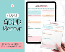 Load image into Gallery viewer, ADHD Daily Planner for Adults - Made for Neurodivergent Brains | Colorful Sky