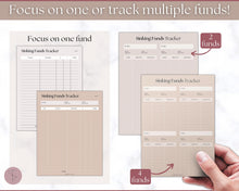 Load image into Gallery viewer, Sinking Funds Tracker BUNDLE | Printable Savings, Budget & Finance Trackers | Lux