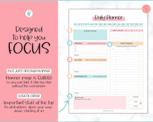 Load image into Gallery viewer, ADHD Daily Planner for Adults - Made for Neurodivergent Brains | Colorful Sky