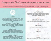 Load image into Gallery viewer, ADHD Daily Planner for Adults - Made for Neurodivergent Brains | Colorful Sky