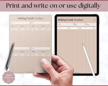 Load image into Gallery viewer, Sinking Funds Tracker BUNDLE | Printable Savings, Budget & Finance Trackers | Lux