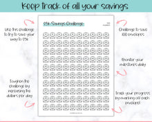 Load image into Gallery viewer, 5k Envelope Challenge, 5000 Savings Tracker Printable, 100 Envelopes Save, Budget Cash Envelope, 100 day challenge, Money Saving Finance | Colorful Sky