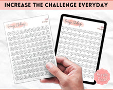 Load image into Gallery viewer, 5k Envelope Challenge, 5000 Savings Tracker Printable, 100 Envelopes Save, Budget Cash Envelope, 100 day challenge, Money Saving Finance | Pink Scrawl