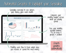 Load image into Gallery viewer, Budget by Paycheck Google Sheets Spreadsheet | Biweekly Zero Based Budget Tracker | Blue