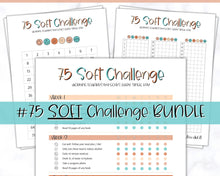 Load image into Gallery viewer, EDITABLE 75 SOFT Challenge Tracker | 75soft Printable Challenge, Fitness & Health Planner | Summer