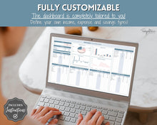 Load image into Gallery viewer, Budget by Paycheck Google Sheets Spreadsheet | Biweekly Zero Based Budget Tracker | Blue
