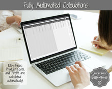 Load image into Gallery viewer, Etsy Fee and Profit Calculator | Pricing Spreadsheet for Small Business & Etsy Sellers | Mono
