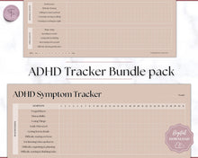 Load image into Gallery viewer, ADHD Symptom Tracker, Behavior & Hygiene Tracker BUNDLE | Lux