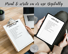 Load image into Gallery viewer, Cleaning Checklist, Printable Room by room Cleaning Cards | Family & Kids Cleaning Schedule Planner & Tracker | Mono Swash