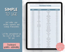 Load image into Gallery viewer, Budget by Paycheck Google Sheets Spreadsheet | Biweekly Zero Based Budget Tracker | Blue
