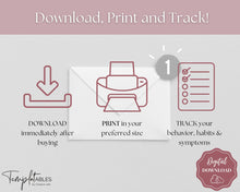 Load image into Gallery viewer, ADHD Symptom Tracker, Behavior & Hygiene Tracker BUNDLE | Lux