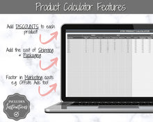 Load image into Gallery viewer, Etsy Fee and Profit Calculator | Pricing Spreadsheet for Small Business & Etsy Sellers | Mono