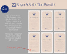 Load image into Gallery viewer, 65 REAL ESTATE Instagram Story Templates. Editable Realtor Canva Template Pack. Instagram Square Posts. Marketing Graphics, Social Media IG