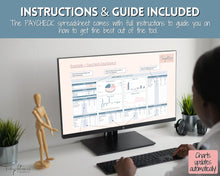 Load image into Gallery viewer, Budget by Paycheck Google Sheets Spreadsheet | Biweekly Zero Based Budget Tracker | Blue