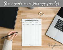Load image into Gallery viewer, Sinking Funds Tracker BUNDLE | Printable Savings, Budget & Finance Trackers | Mono Swash