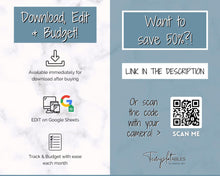 Load image into Gallery viewer, Budget by Paycheck Google Sheets Spreadsheet | Biweekly Zero Based Budget Tracker | Blue