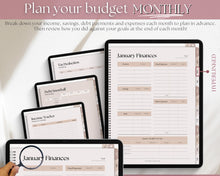 Load image into Gallery viewer, UNDATED Digital Budget Planner for GoodNotes | Digital iPad Finance Planner | Lux