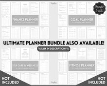 Load image into Gallery viewer, FREE - Annual Planner Printable, Annual Calendar, To Do List Printable, Undated Schedule, Productivity Template | Mono