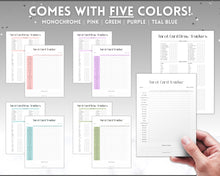 Load image into Gallery viewer, Tarot Card Trackers & Monthly Readings | Learn Tarot Card Readings, Tarot Spreads | Beginner Tarot Planner Workbook, Grimoire & Cheat Sheets | Mono