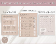 Load image into Gallery viewer, Workout Tracker BUNDLE | Fitness, Exercise & Weight loss Planner | Lux