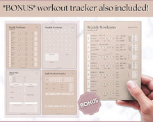 Load image into Gallery viewer, Workout Tracker BUNDLE | Fitness, Exercise & Weight loss Planner | Lux