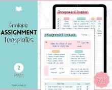 Load image into Gallery viewer, Assignment Tracker for Students | Homework & Assignment Planner | Colorful Sky