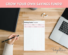 Load image into Gallery viewer, Sinking Funds Tracker BUNDLE | Printable Savings, Budget & Finance Trackers | Pink