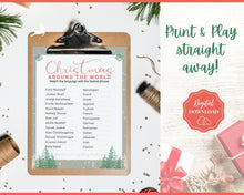 Load image into Gallery viewer, Christmas Around the World Game | Holiday Xmas Party Game Printables for the Family | Green