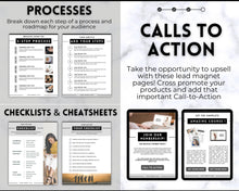 Load image into Gallery viewer, 30+ eBook Essentials Template Canva | Workbook, Worksheets & Lead Magnet for Coaches & Bloggers | Brit Mono