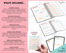 Load image into Gallery viewer, TEACHER Planner  Printable - 50+ pg BUNDLE | Academic Lesson Planner Template | Colorful Sky